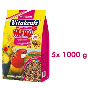 Vitakraft Menü Premium Pareket Yemi 1000 Gr x 5 Adet